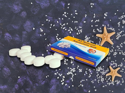 Premium Aquarium Salt, Aquarium Salt Freshwater Tablets for Aquarium Water Treatments Essential Supplies (15 Tablets)