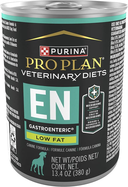 Purina Pro Plan Veterinary Diets EN Gastroenteric Low Fat Canine Formula Wet Dog Food - (Pack of 12) 13.4 oz. Cans