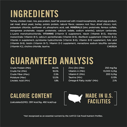 Purina Pro Plan Sensitive Skin and Stomach Dry Cat Food Turkey and Oat Meal Formula - (Pack of 1) 5.5 Pound Bag