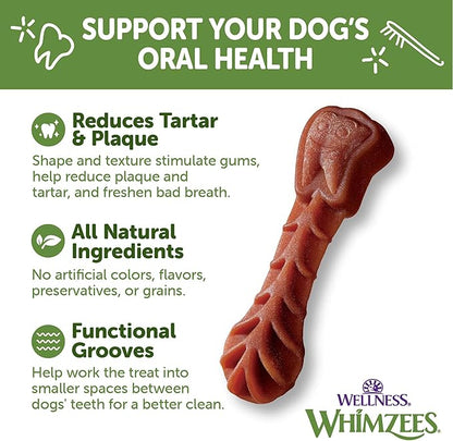 WHIMZEES Wellness Value Box Dog Dental Treats, Natural Chews, Small Size, (89 Count)