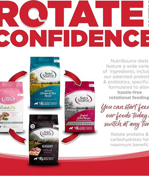 NutriSource Dry Dog Food for Large Breeds, Beef and Rice, 26LB