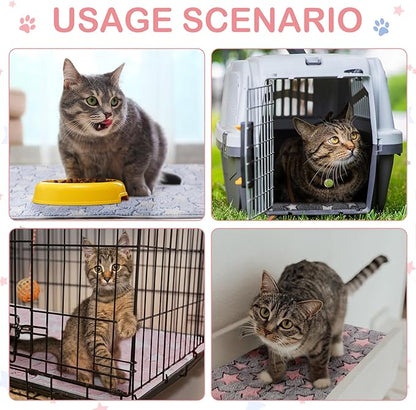 Tudomro 8 Pcs Guinea Pig Bedding Cage Liners Bulk Blankets Small Animal Flannel Throw Bedding Waterproof Absorbent Reusable Pet Pee Sleep Mat Pad Cover for Hamster Ferret(Big Star,16 x 24 Inch)