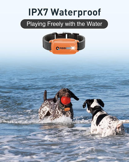 ABBIDOT Dog Shock Collar, 3300 FT Dog Training Collar with Remote, IPX7 Waterproof with 4 Training Modes, Rechargeable E-Collar for Small Medium Large Dogs (5-120 lbs)