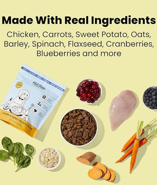 The Pets Table Mixed Grain Free and Grain Inclusive, Air Dried Dog Food 2 Pack - Beef & Berries + Chicken & Sweet Potato, 48 Ounce (Pack of 2)