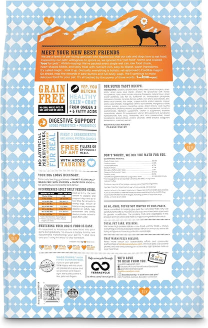 I and love and you Naked Essentials Dry Dog Food - Chicken + Duck - High Protein, Real Meat, No Fillers, Prebiotics + Probiotics, 23lb Bag