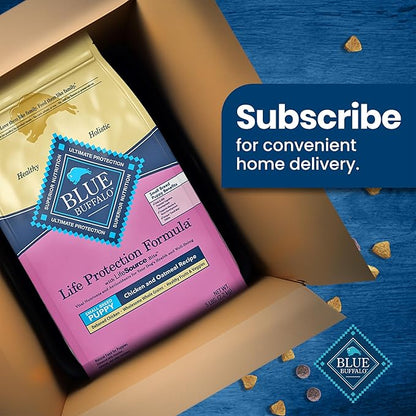 Blue Buffalo Life Protection Formula Small Breed Puppy Dry Dog Food with DHA, Vital Nutrients & Antioxidants, Made with Natural Ingredients, Chicken & Oatmeal Recipe, 15-lb. Bag