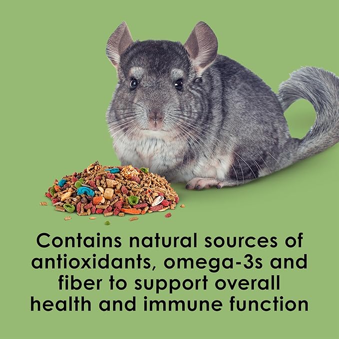 Kaytee Fiesta Chinchilla Food, Nutritious and Fun Blend, Supports Dental Health and Digestion, 2.5 pounds