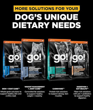 Go! Solutions Sensitivities Limited Ingredients, Grain-Free Dry Dog Food, Insect Recipe for Sensitive Stomach, 3.5 lb Bag