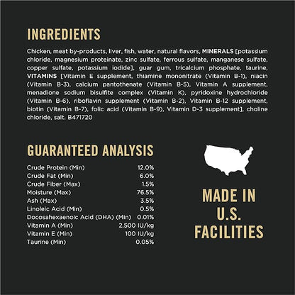 Purina Pro Plan Grain Free Wet Kitten Food Pate, DEVELOPMENT Chicken & Liver Entree - (Pack of 24) 3 oz. Pull-Top Cans