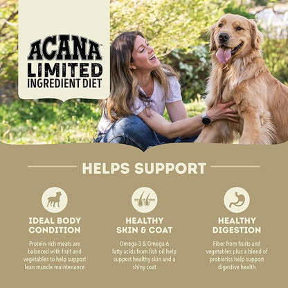 ACANA Singles Limited Ingredient Grain Free High Protein Dry Dog Food Duck & Pear Recipe 4.5lb Bag