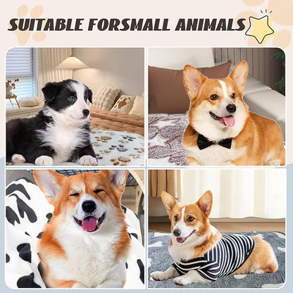 6 Pcs Washable Guinea Pig Blankets Absorbent Animal Fleece Bedding Waterproof Cage Liners Reusable Pet Pee Pad Sleep Mat Pad Cover for Hamster Ferret Rabbit Chinchilla Hedgehog (20"x30")