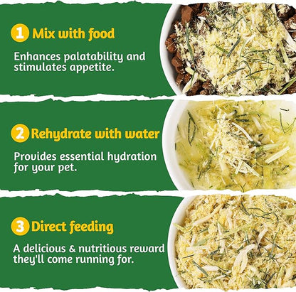 Just Try 8 oz Cat Grass Treats Freeze Dried Cat Food Toppers Mixers Hairball Control Low Calorie Real Chicken Egg Yolk Dental Care Healthy Cat Snacks Treats for Indoor Cats