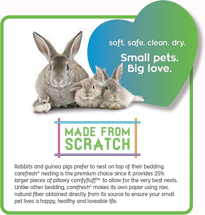 carefresh® White Nesting Small pet Bedding, 23L (Pack May Vary), White Nesting, 23L, 23 L