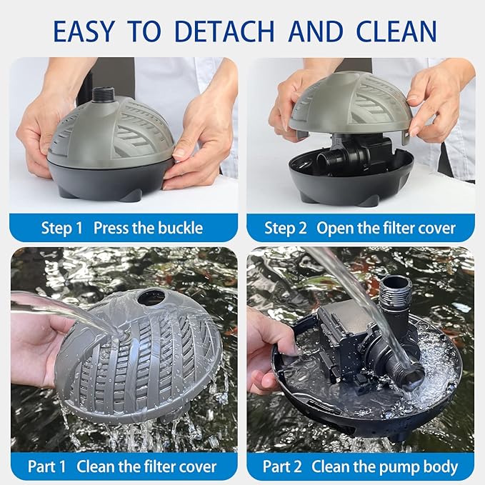 OYO WATER Pond Pumps Submersible Outdoor,792GPH Water Fountain Pump with Fountain Kits for Small Ponds