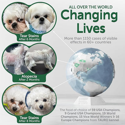 Nature's Protection High Protein Puppy Food Dry - Grain Free Dog Kibble for Small & Large Breed Dogs with Light Fur - Up to 4 Month Puppy or Mother (Superior Care - Salmon, 3.3 lb)