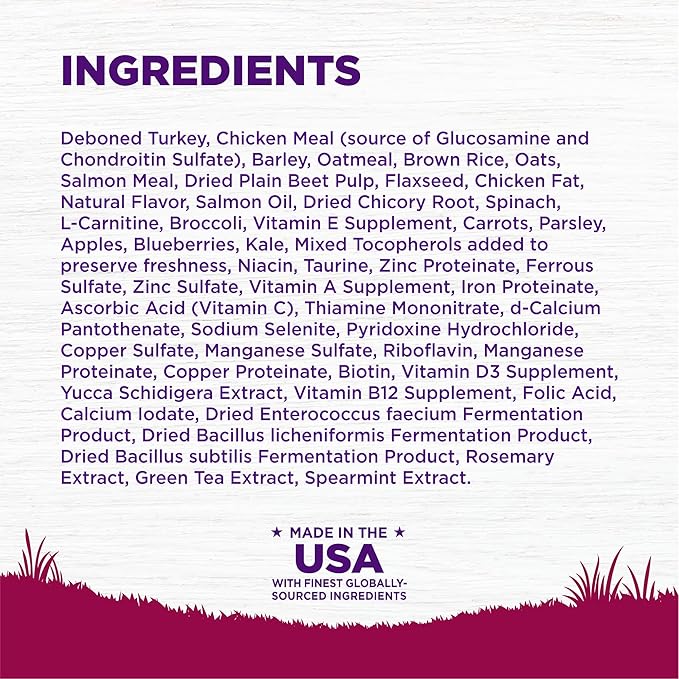 Wellness Complete Health Small Breed Dry Dog Food with Grains, Natural Ingredients, Made in USA with Real Turkey, For Dogs Up to 25 lbs (Adult, Healthy Weight Turkey & Rice, 4-Pound Bag)