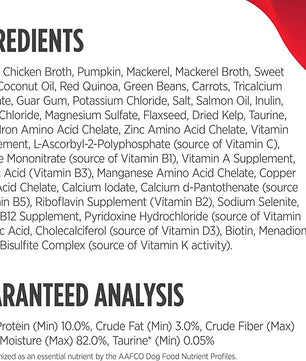 Nulo Ancient Grains Savory Stew with Whole Ingredients Puppy & Dog Food, Chicken and Mackerel in Broth, 6.0 Ounce, 8 Cans