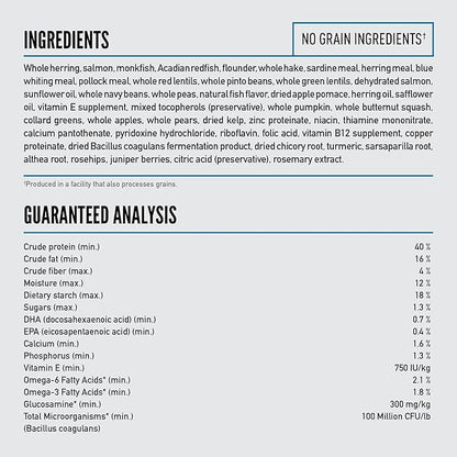 ORIJEN Grain Free Poultry Free High Protein Dry Dog Food Six Fish Recipe 23.5lb Bag