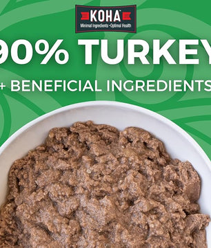 KOHA Limited Ingredient Diet Turkey Entrée for Dogs - Grain Free Wet Dog Food with No Fillers - Sensitive Stomach Canned Dog Food - 13 oz Pack of 12