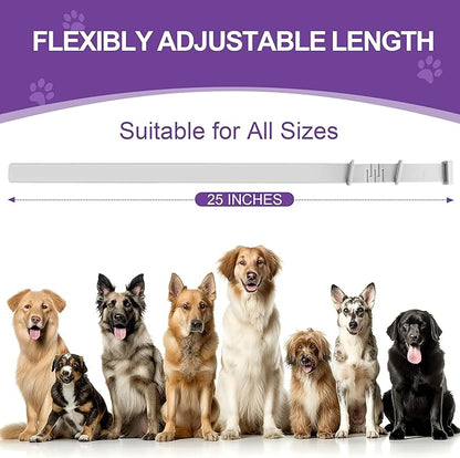 6-Pack Pheromones Calming Collar for Dogs, Waterproof Dog Calming Collar Relief Anxiety, Barking, Bad Behaviors, 60 Day Lasting for Small, Medium & Large Dogs, 25 Inches Adjustable (Gray)