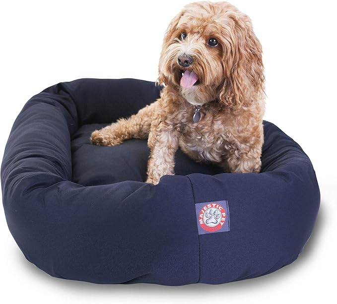Majestic Pet 32 inch Blue Bagel Dog Bed Products
