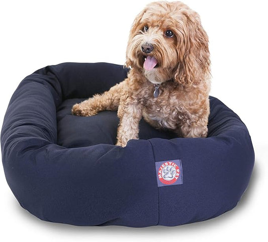 Majestic Pet 32 inch Blue Bagel Dog Bed Products