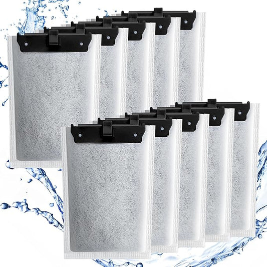 driamor 10 Pack Medium Filter Cartridges Replacement Compatible with Whisper 10i/IQ10/PF10 Aquarium Filter 5-10 Gallons