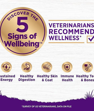 Wellness Complete Health Dry Dog Food with Grains, Natural Ingredients, Made in USA with Real Meat, All Breeds, For Adult Dogs (Whitefish & Sweet Potato, 30-Pound Bag)