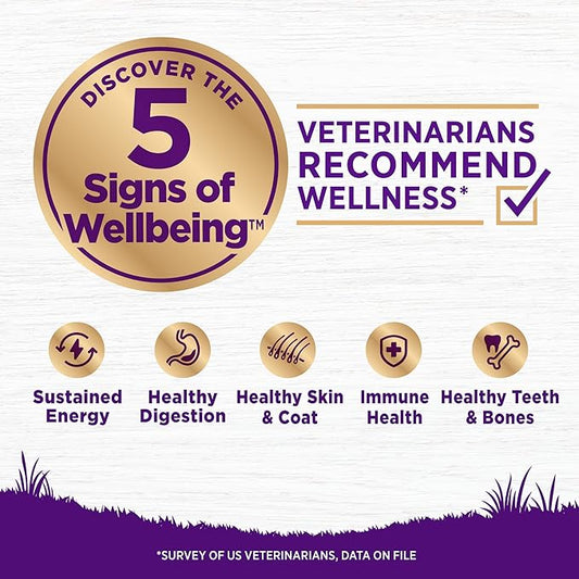 Wellness Complete Health Dry Dog Food, Grain Free, Natural, Lamb Recipe, (24-Pound Bag)