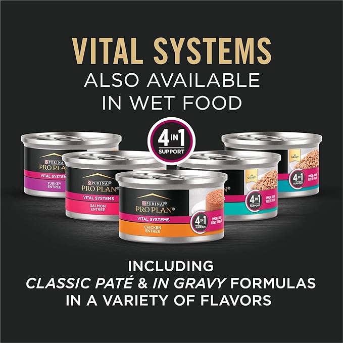 Purina Pro Plan Vital Systems Salmon and Egg Formula 4-in-1 Adult Dry Cat Food - 5 lb. Bag