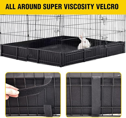 Aivituvin Pet Playpen Indoor & Outdoor Expandable Exercise Pen for Small Animals Rabbit cage with Waterproof Layer,Attach The Hutch Freely