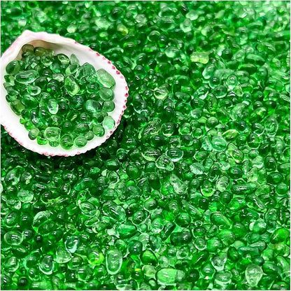 BXI 2.2 Lbs Small Aquarium Substrate Gravel Sand, Polished Smooth Fish Tank Gravel, Colorfast Uncoated Vibrant Blue Sea Glass, Decorative Stones for Vase Fillers, Fairy Garden, Potted Plants