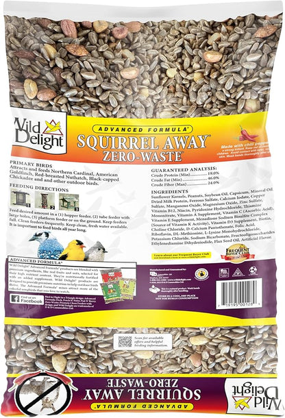 Wild Delight Advanced Formula Squirrel Away Zero Waste Wild Bird Food 5lbs