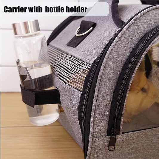 Rabbit Carrier, Small Pet Carriers for Guinea Pig Hamster Bird Bunny Bearded Dragon Kitty, Animal Bag with Stable Handle and Waterproof Pad, Easy Travel and Vet Visit-Small
