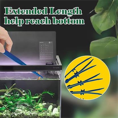 4-Pack Reptile Feeding Tongs Set - Hygienic Anti-Slip Blue Tweezers for Bearded Dragons, Lizards, Snakes, Aquariums & Small Animals（Three colors to choose from, 18cm）