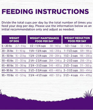 Wellness Complete Health Dry Dog Food, Wholesome Grains, Natural, Healthy Weight Chicken & Peas Recipe, (24-Pound Bag)