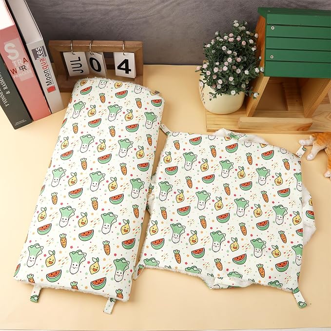 2 Pack 3 Tier Ferret Hammock, Guinea Pig Hammock Ferret Hanging Hammock Guinea Pig Accessories for Small Animals, Guinea Pig, Ferret, Kitten, Squirrel, Chinchilla, Parrot