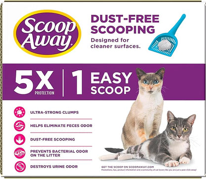 Scoop Away Advanced Multi-Cat Clumping Cat Litter, Meadow Fresh Scent, Pack of 2, 18.5 Pounds (Package May Vary)