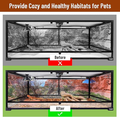 Riare 6 Pack Natural Coconut Chip Substrate for Reptiles- Compressed Coconut Husk Reptiles Bedding, Coco Husk Chip Terrarium Substrate for Snakes, Tortoises, Ball Python, Frogs, Bearded Dragon, Lizard