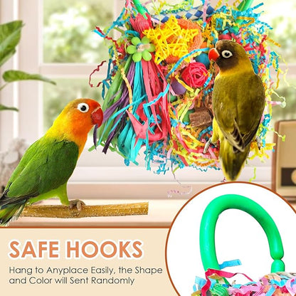 Bird Toys For Cockatiels, Tyotrbs Bird Toys For Conures Parakeet Toy BirdsToy For Parrots Birds Foraging Toy ParrotToys BirdCage Accessories Lovebird Cage Accessories for Small Birds