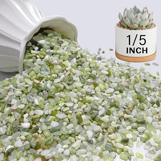 NUPICK 12 lbs Pebbles for Indoor Plants, 1/5 Inch Pea Gravel for Fish Tank, Polished Decorative Rocks for Succulent, Natural River Stones for Vases, Cactus, Landscaping, Bird Bath, Aquarium, Jade