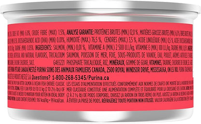 Purina Pro Plan Wet Kitten Food Pate, Salmon and Ocean Fish Entree - (Pack of 24) 3 oz. Pull-Top Cans