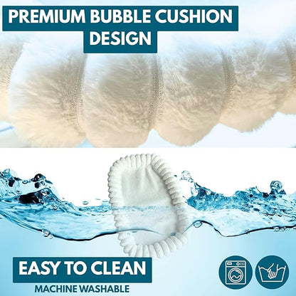 Cat Window Perch — Premium Cat Window Hammock with 4 Large Suction Cups & Soft Bubble Cushion; Strong Rustproof Metal Frame Window Bed Holding 40lbs; Easy Assembly Perch for Indoor Cats; White