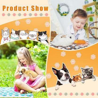 4-Piece Rabbit Bunny Bed - 13 x 19 Inch Guinea Pig Bed Mats - Plush Bunny Pad Mats for Small Animals, Dogs, Cats, Hamsters - Heart Pattern