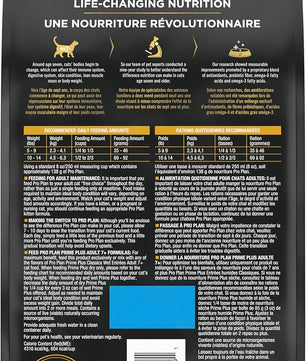Purina Pro Plan Senior Cat Food With Probiotics for Cats, Chicken and Rice Formula - 3.2 lb. Bag