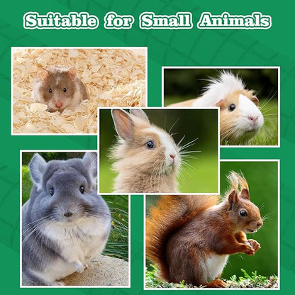 Guinea Pig Toys, 2 Pack Wooden Chew Toys for Small Animals, Rabbit Toys for Bunnies Boredom, Cage Accessories for Bunny, Guinea Pig, Hamster, Chinchilla, Rat and Other Small Animals