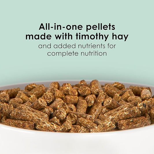 Kaytee Timothy Complete Guinea Pig Food, Made with Timothy Hay, High in Fiber, Supports Dental Health and Digestion, Long-lasting Vitamin C, 5 pounds