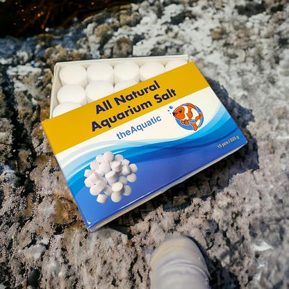 Premium Aquarium Salt, Aquarium Salt Freshwater Tablets for Aquarium Water Treatments Essential Supplies (15 Tablets)