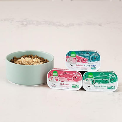 Open Farm, Canned Dog Food Topper, Silky Mousse Made with 96% Responsibly Sourced Icelandic Fish, Grain & Legume Free, Salmon Recipe, 4.59oz Cans (Pack of 12)