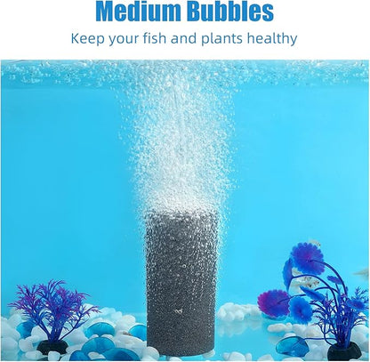 AQUANEAT Aquarium 4"x2" Cylinder Air Stone Fish Tank Aerator Diffuser Hydroponics (4 pcs)